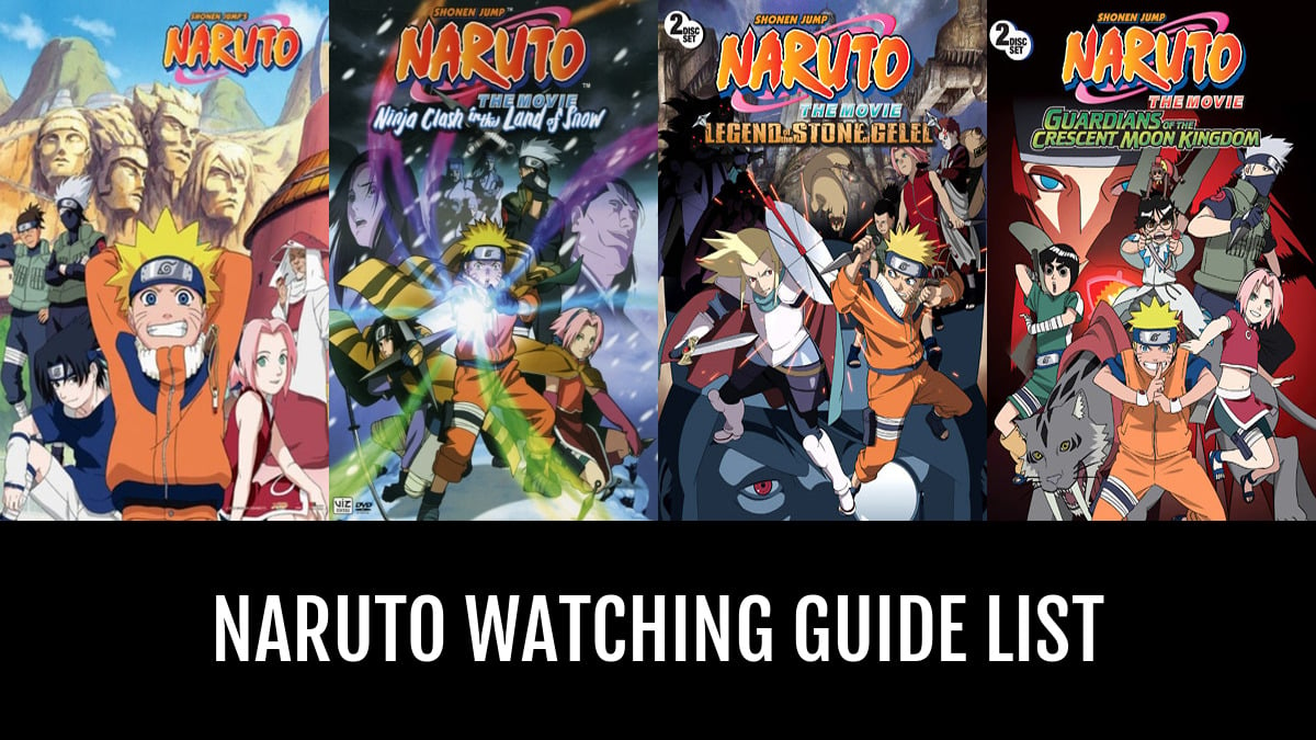 Naruto watching guide - by bunniloid | Anime-Planet